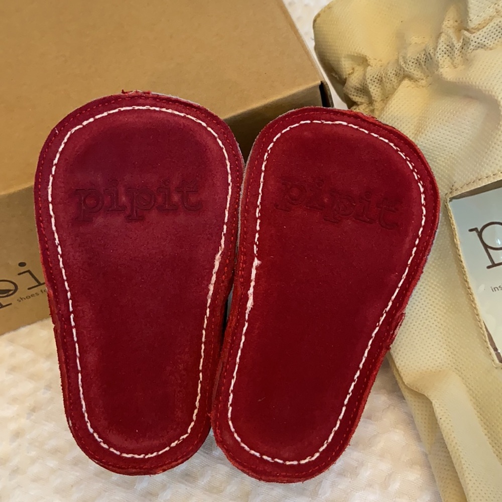 NEW! Pipit “STRIPE” Baby Toddler First Shoes Sky - Picture 8 of 14